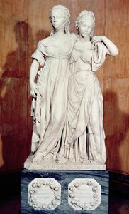 Dobbel statue av prinsessene Louise (1776-1810) og Frederica (1778-1841) av Preussen, 1795 (marmor)